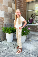 Girls Ivory Smocked Tee - Lilac&Lemon