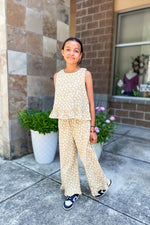 Girls Daisy Pants - Lilac&Lemon