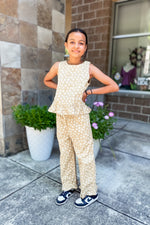 Girls Daisy Pants - Lilac&Lemon