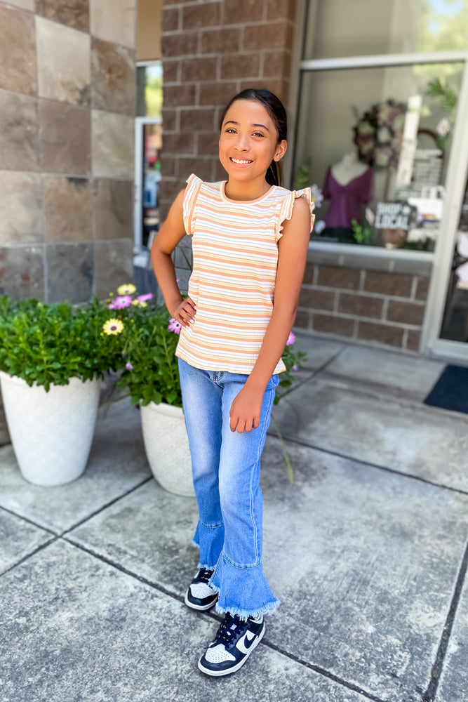 Girls Striped Tank