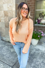 Malia Lightweight Cropped Sweater Citrus