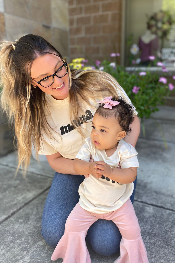 Mama Natural Tee - Lilac&Lemon