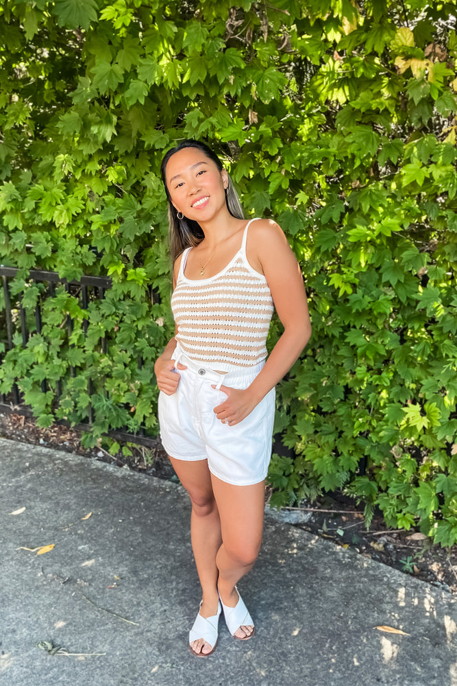 Nadia Crochet Tank Top - Lilac&Lemon