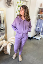 Elise Dusty Purple Star Joggers