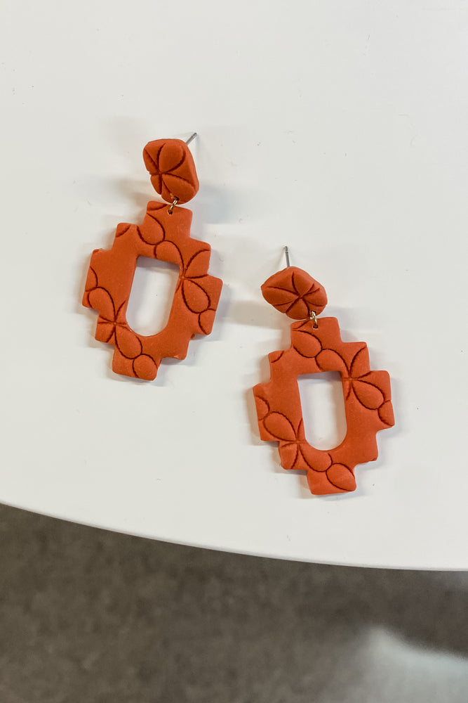 Simply Saige Sunshine Orange Earrings - Lilac&Lemon