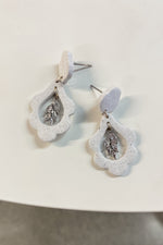 Simply Saige Rhinestone Dangle Earrings - Lilac&Lemon