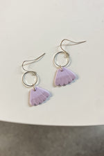 Simply Saige Seashell Shimmer Petal Drop Earrings - Lilac&Lemon