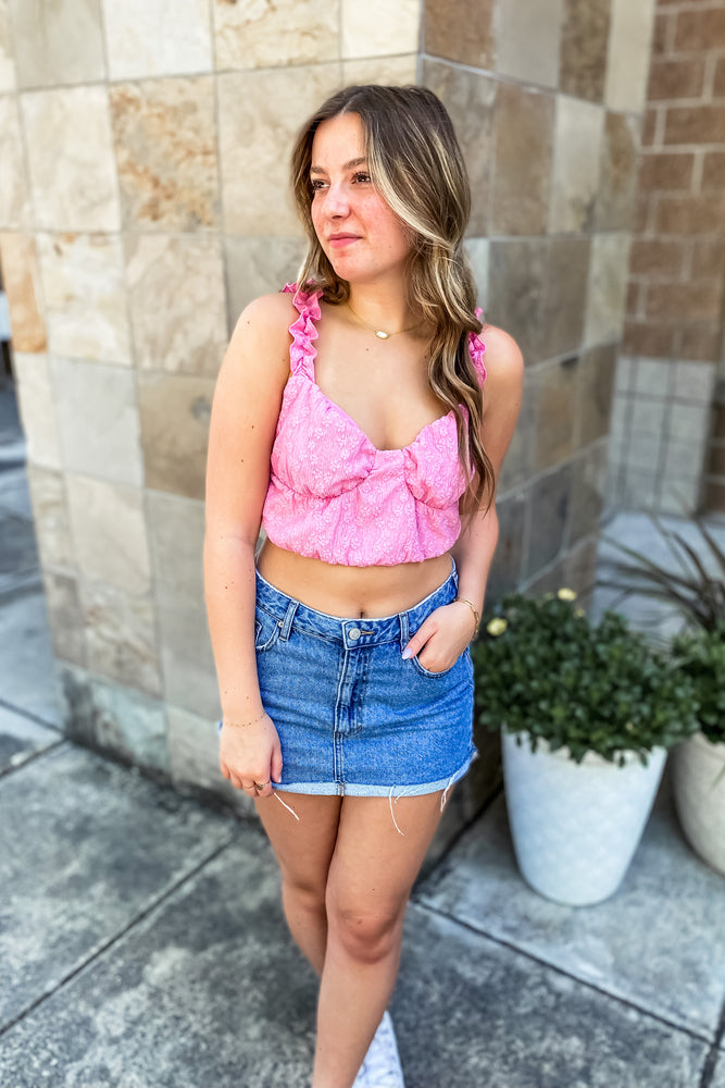 Riley Floral Crop Top