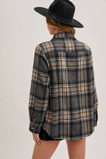 Button Down Plaid Shacket