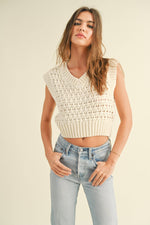 V-Neck Knit Vest