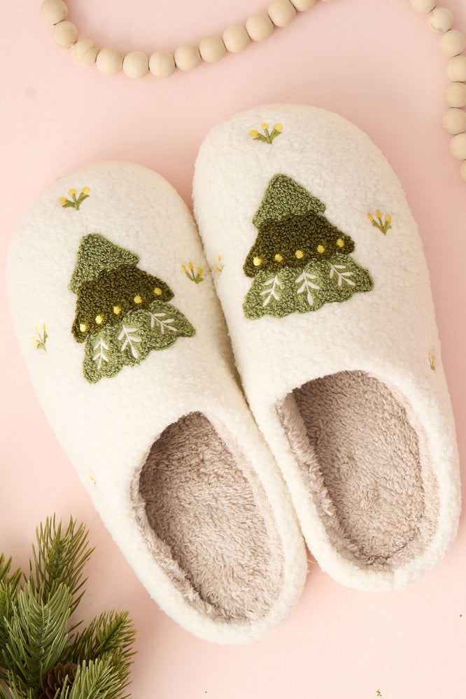 Christmas Tree Slippers