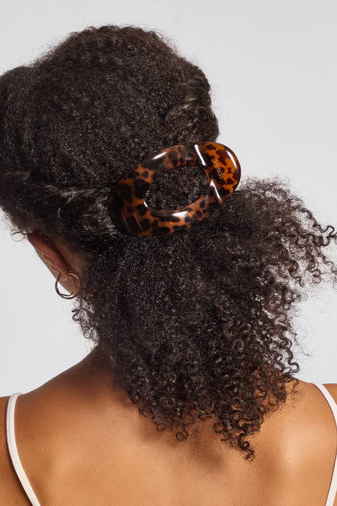Recycled Plastic Small Flat Cloud Clip - Tortoise