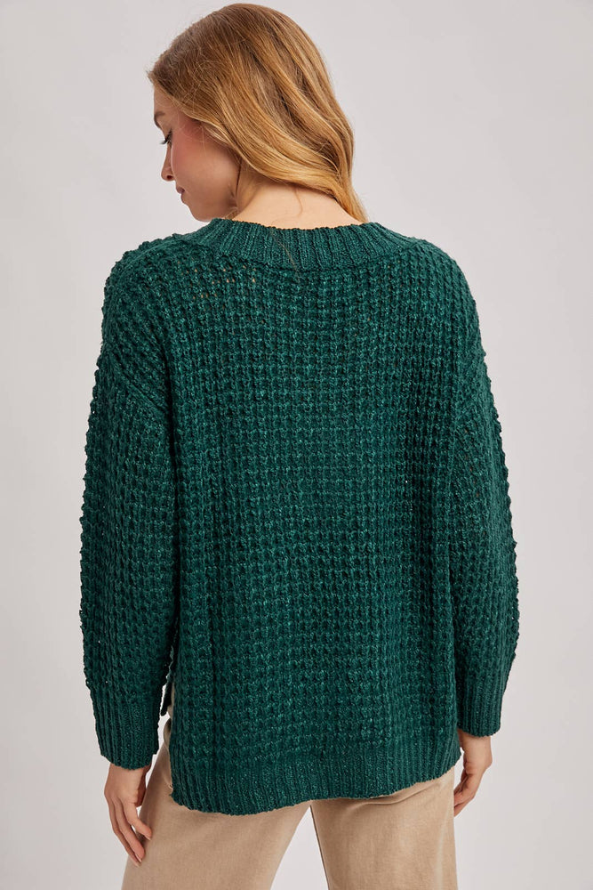 Thermal Henely Sweater Top