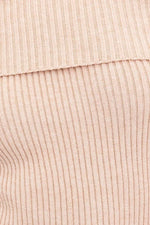 Ballon Sleeve Off Shoulder Sweater Dress Sage