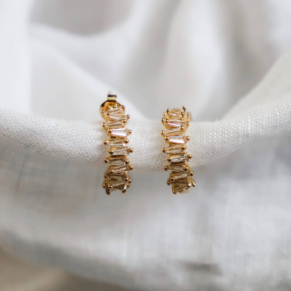 Tapered Baguette Earrings