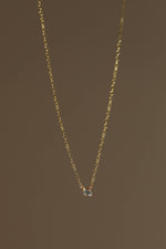 Dainty Aquamarine Necklace