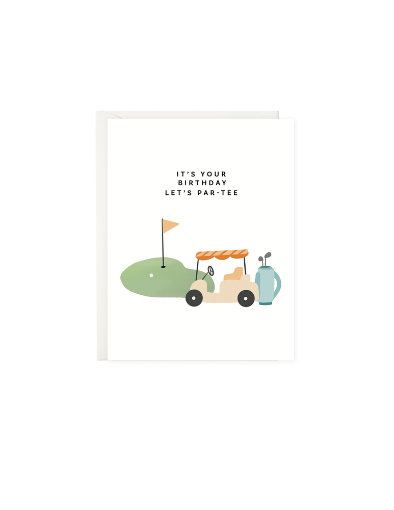 Let's Par-tee Golf Pun | Birthday Card