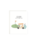 Let's Par-tee Golf Pun | Birthday Card