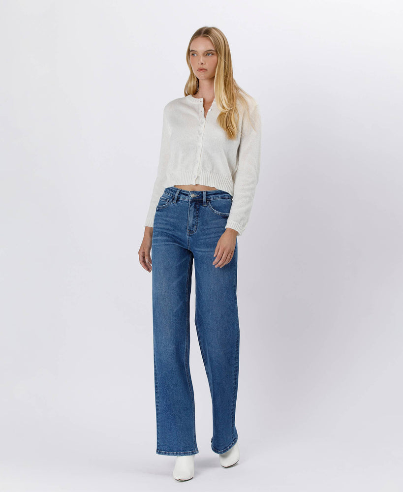 90'S Super High Rise Wide Leg Jeans