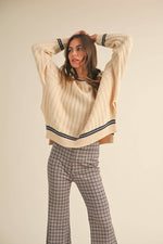 Cable Knit Sweater Cream