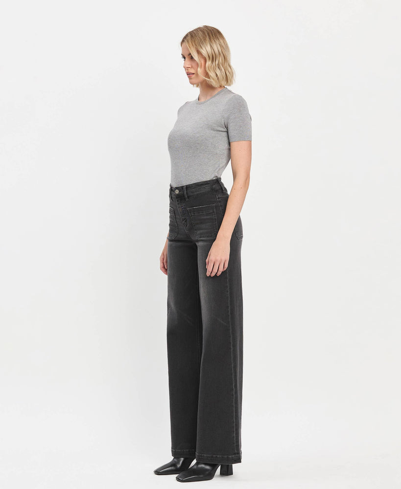 High Rise Wide Leg Trouser Jeans
