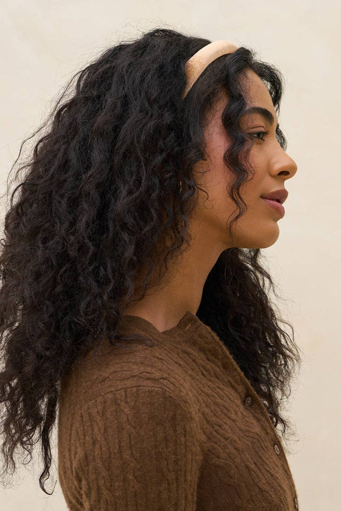 Cream & Camel Satin & Velvet Headbands