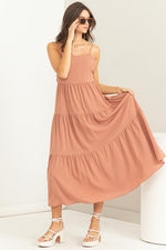 Penny Mauve Tiered Dress - Lilac&Lemon