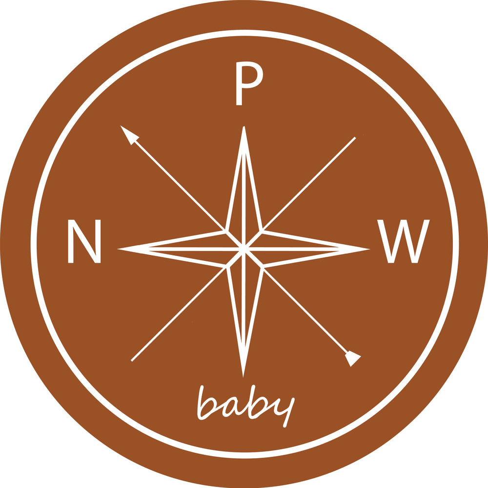 PNW Baby Footed Zip Romper- Huskies