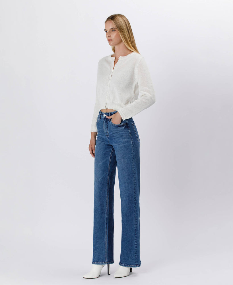 90'S Super High Rise Wide Leg Jeans