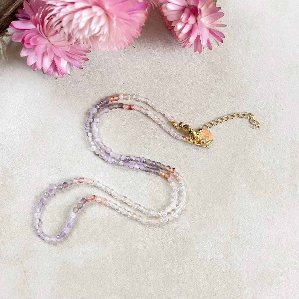 Mist Gemstone Beaded Necklace