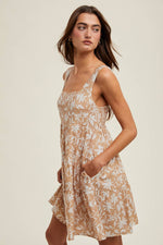 Floral Tiered Mini Dress