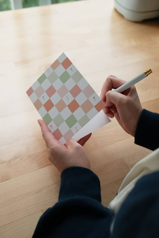 Floral Checkered Pattern | All Occasions Card