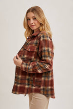 Button Down Plaid Shacket
