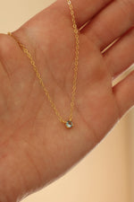 Dainty Aquamarine Necklace