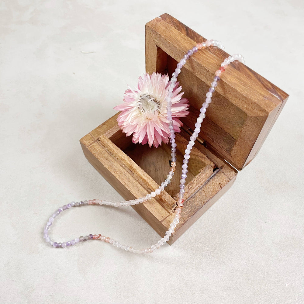 Mist Gemstone Beaded Necklace