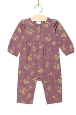Flutter Sleeve Romper Orchid Blooms