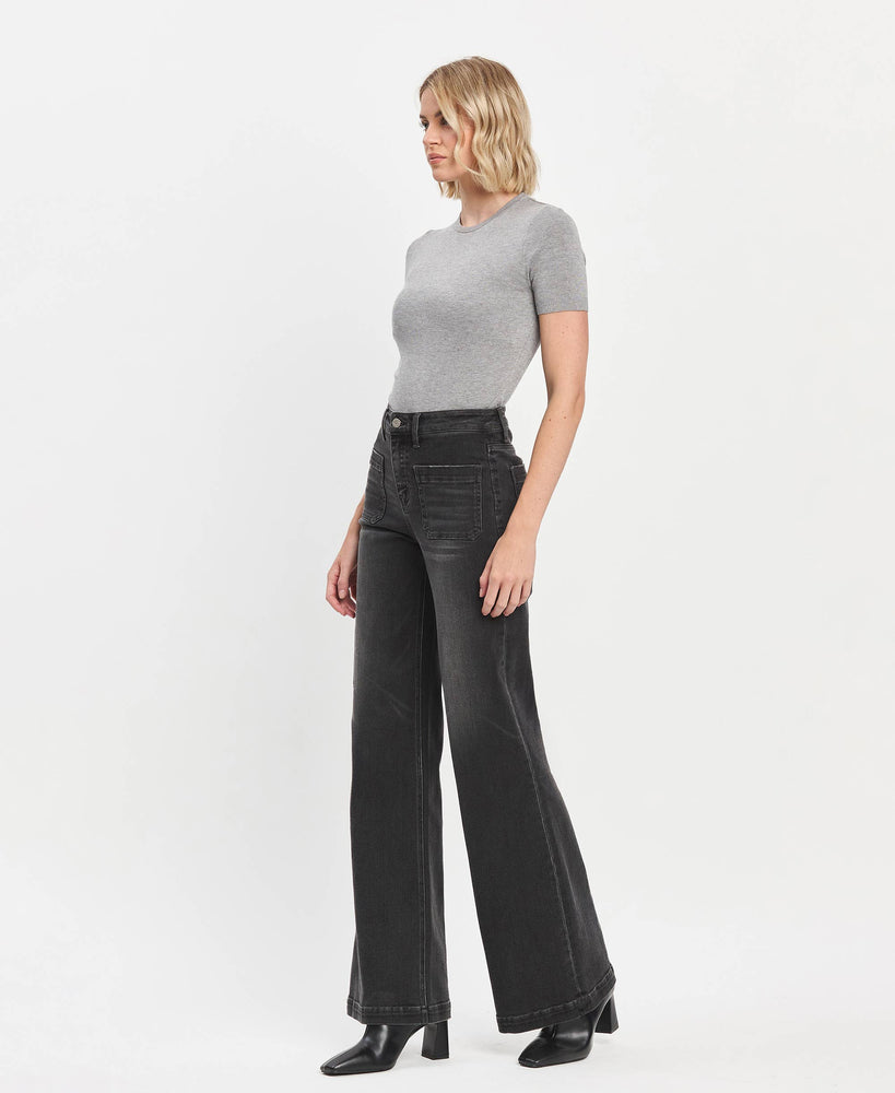 High Rise Wide Leg Trouser Jeans