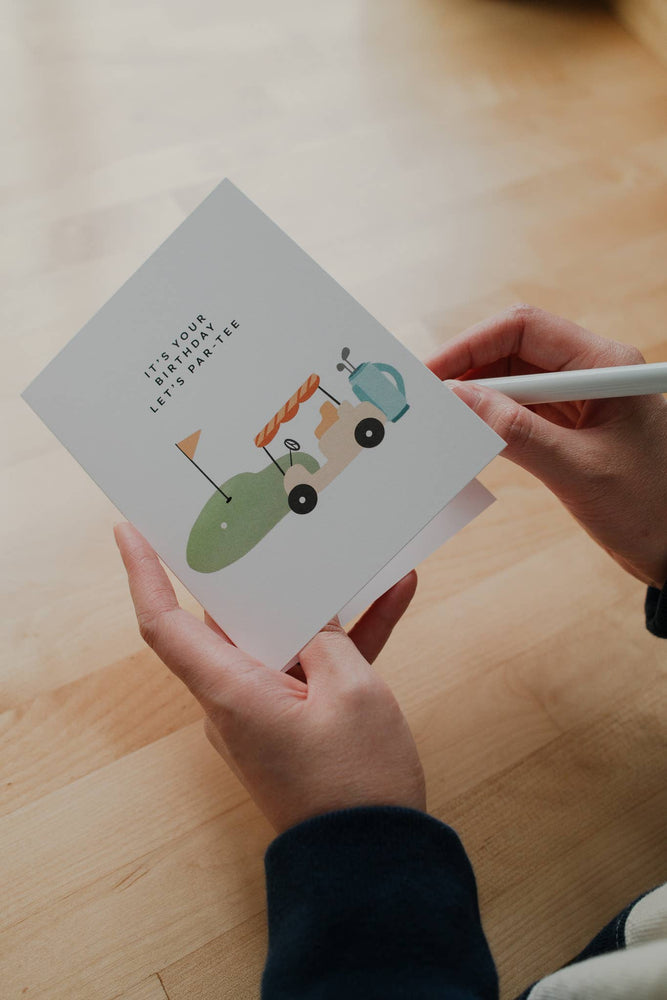 Let's Par-tee Golf Pun | Birthday Card