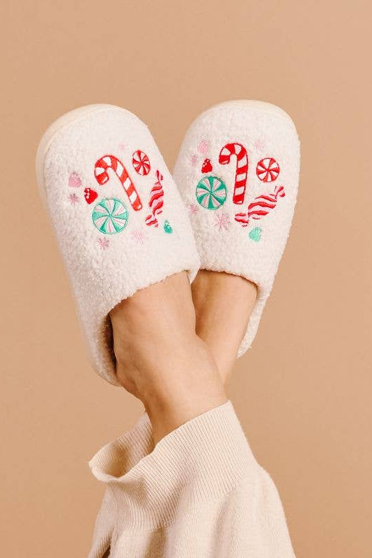 Fuzzy Sugar Rush Slippers