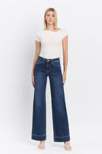 High Rise Wide Leg Trouser Style Jeans