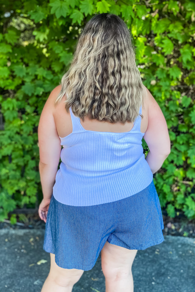 Plus Sophie Tank White - Lilac&Lemon