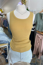 Elle Tank Mustard - Lilac&Lemon