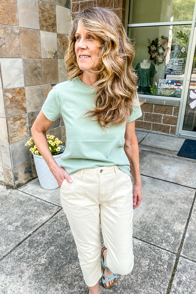 Amara Pant Ecru - Lilac&Lemon