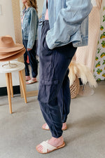 Meredith Jogger Black - Lilac&Lemon