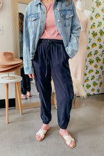 Meredith Jogger Black - Lilac&Lemon