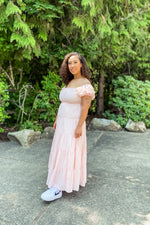 Savannah Pink Gingham Midi Dress - Lilac&Lemon