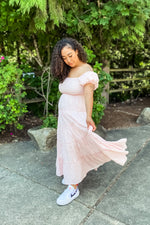 Savannah Pink Gingham Midi Dress - Lilac&Lemon