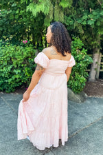 Savannah Pink Gingham Midi Dress - Lilac&Lemon