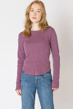 Long Sleeve Thermal Tee Purple