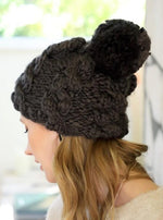 Charcoal Chunky Knit Beanie